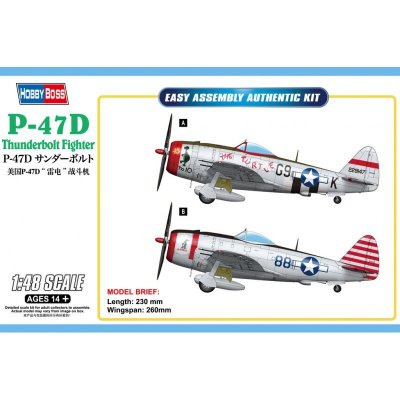 Hobby Boss P 47D Thunderbolt Fighter 85811 1:48