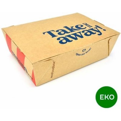 EKO menu box klasik Take me away, kraft 200 x 140 x 65 mm, OFOPA 840006B PAK