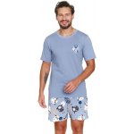 Sheep pánské pyžamo krátké modré s ovcemi – Zboží Dáma