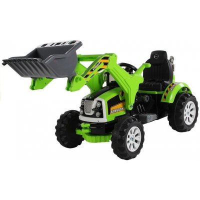 Mamido elektrický traktor s radlicí zelená