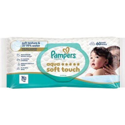 Pampers wipes AqSoft touch 60 ks – Hledejceny.cz