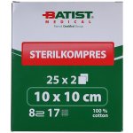 Batist gáza kompr.ster. 10 x 10cm-25 x 2 ks – Hledejceny.cz