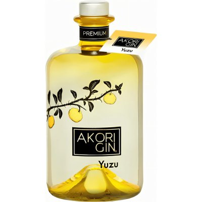 Akori yuzu gin 40% 0,7 l (holá láhev) – Zboží Dáma