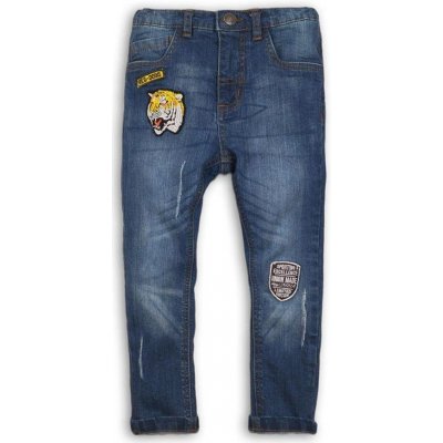 Minoti Kalhoty chlapecké džínové s elastenem TIGER modrá – Hledejceny.cz