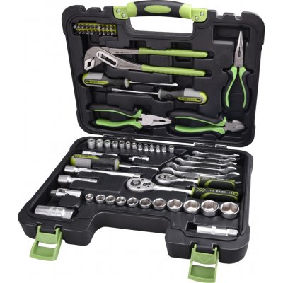 EXTOL CRAFT sada nářadí 65ks, CrV, 1/4", 3/8", 6598 – Zboží Dáma