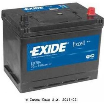 Exide Excell 12V 70Ah 540A EB704