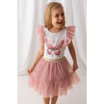 Lily Grey dívčí tričko s motýlkem a volánkovými rukáv – Zboží Dáma Lily Grey dívčí tričko s motýlkem a volánkovými rukáv – Zboží Dáma