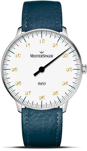 MeisterSinger NES901G Tmavě modrý kožený řemínek