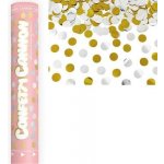 Vystřelovací konfety Zlatá a stříbrná kolečka 40 cm – Zboží Mobilmania