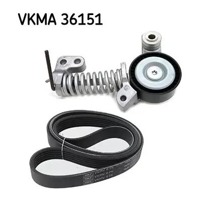 SKF Sada drážkových klínových řemenů SK VKMA36151 – Zboží Mobilmania