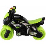 Teddies motorka zeleno-černá plast na baterie se světlem se zvukem v sáčku 36x53x74cm – Zboží Dáma