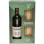 Glenfiddich Whisky 12y 40% 0,7 l (dárkové balení 2 sklenice) – Zboží Mobilmania