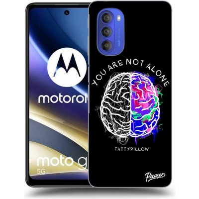Picasee silikonové Motorola Moto G51 - Brain - White černé – Zboží Mobilmania