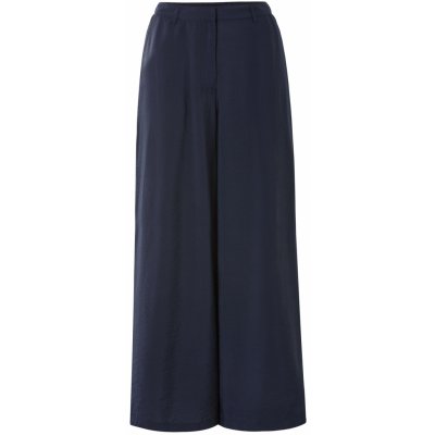 Esmara Dámské kalhoty se širokými nohavicemi z elegantního kepru navy modrá – Zboží Dáma