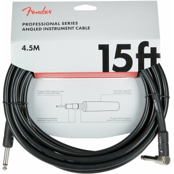 Fender Professional Series Instrument Cables S/A 4,5 m Black