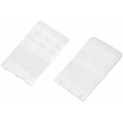 Prodloužení obvodu podprsenky šíře 55 mm trojřadé - bílá – Zboží Dáma