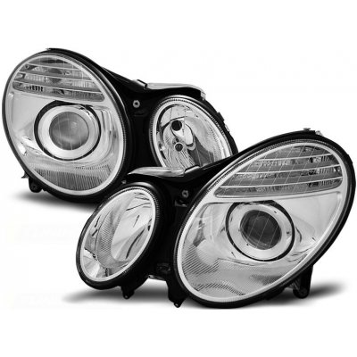 Přední světla Mercedes Benz W211, E-classe 02-06 D2S/H7 XENON - chrom – Zboží Mobilmania