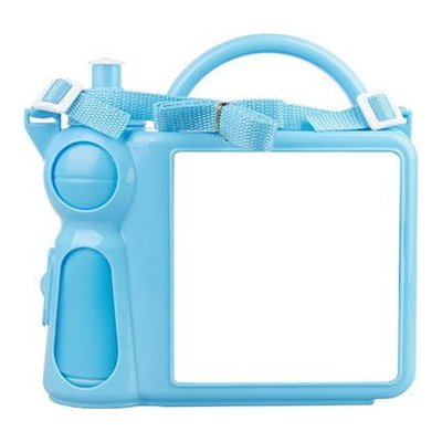 Plastový box s lahví 20 x 20 x 7 cm - modrá sublimace termotransfer – Zboží Mobilmania