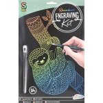 Vyškrabovací obrázek A4 duhový Lenochod – Sleviste.cz