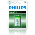 Philips LongLife 9V 1ks 6F22L1B/10 – Zboží Mobilmania