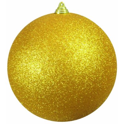 Vánoční ozdoba 20cm zlatá koule s glitry – Zboží Mobilmania