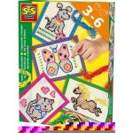 SES CREATIVE Sada vyšívací kreativní set se 4 předlohami a bavlnkami v krabici 14838 – Hledejceny.cz