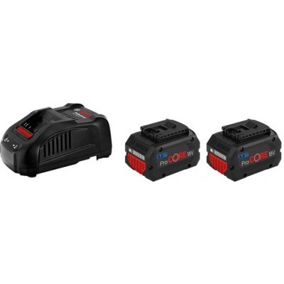 Startovací sada Bosch 18V, nabíječ GAL 1880CV + 2x GBA 18V ProCORE, 5,5Ah Bosch profi1600A0214C