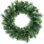 BWO Vánoční věnec jedle zelená 25x LED teplá bílá 45 x 10 cm – Hledejceny.cz