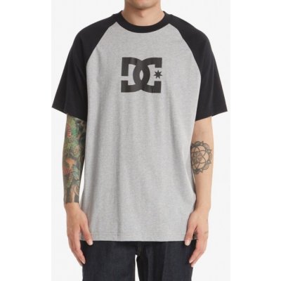 DC tričko Star 998sk heather grey černé