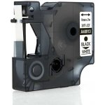 Kompatibilní páska s Dymo 40913, S0720680 / 41913, 9mm x 7m černý tisk / bílý podklad – Zboží Živě