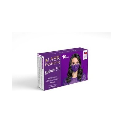 Mesaverde jednorázová obličejová maska fialova 10 ks