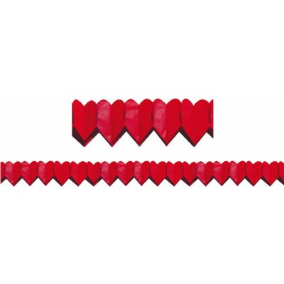 Anděl Přerov Girlanda Srdíčka červená malá 400 x 8 cm – Sleviste.cz