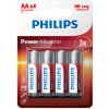 Baterie primární Philips Power Alkaline AA 4KS LR6P4B/10