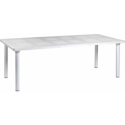 Nardi Libeccio 160/220 x 100 cm Bílý plastový rozkládací zahradní stůl – Hledejceny.cz