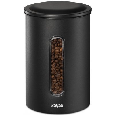 Xavax Barista nádoba vzduchotěsná matná černá na 1,3 kg zrnkové kávy nebo 1,5 kg mleté kávy