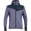 Pánská sportovní bunda Salewa Agner Hybrid PL/DST M FZ Hoody navy blazer melange