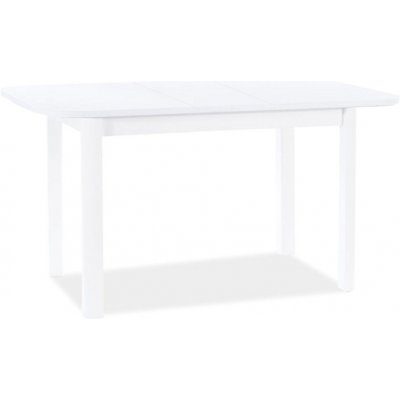 SIGNAL Jídelní stůl rozkládací - DIEGO II, 105/ 140 x 65 matná bílá – Zboží Mobilmania