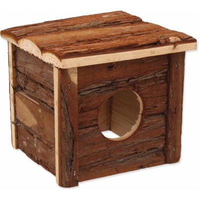 Small Animal Domek dřevěný s kůrou 15,5 x 15,5 x 14 cm