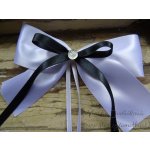 Atlasová mašle na auto bílá s černou – Hledejceny.cz