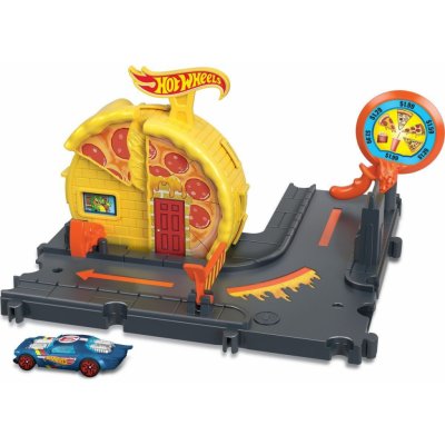 Mattel Hot Weels City zábava ve městě Speed Pizza Pick-Up – Zboží Mobilmania