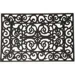 ESSCHERT DESIGN BEST FOR BOOTS obdelníková s ornamenty černá 70 x 45 cm – Zboží Dáma