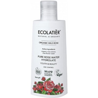Ecolatiér ECOLATIER Růžová pleťová voda Anti-aging zralá pleťorganická Divoká růže 150 ml – Zboží Mobilmania