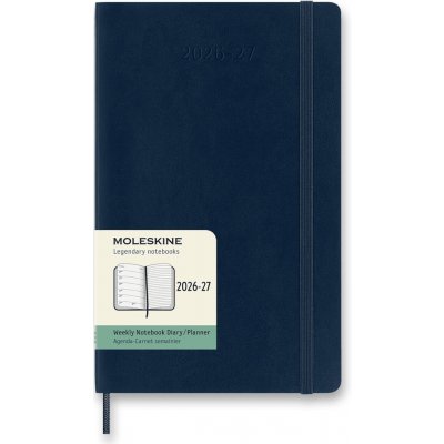 Moleskine A5 týdenní 2026-27 modrý – Hledejceny.cz