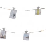 ACA Lighting LED dekorační girlanda Kolíčky s hvězdičkami teplá bílá barva 3xAA 270 cm – Zboží Dáma