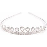 Prima-obchod Štrasová čelenka / korunka do vlasů, barva 2 crystal – Zboží Dáma