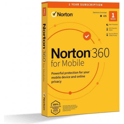 Norton 360 MOBILE 1 lic. 1 rok (21426893) – Zbozi.Blesk.cz