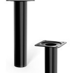 Walteco Nábytková noha kulatá, průměr 30 mm výška 150 mm černá 50430 – Zbozi.Blesk.cz