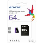 ADATA Pro microSDXC 64 GB UHS-I AUSDX64GUICL10-RA1 – Zbozi.Blesk.cz