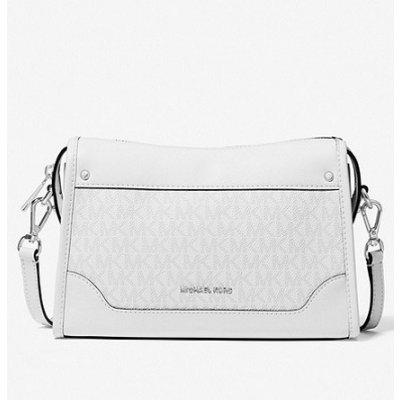 Michael Kors Harrison large crossbody kabelka logo bílá – Zboží Mobilmania