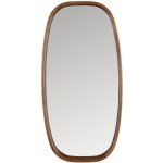 White Label Hnědé dřevěné závěsné zrcadlo Nyko 80 x 26 cm – Hledejceny.cz